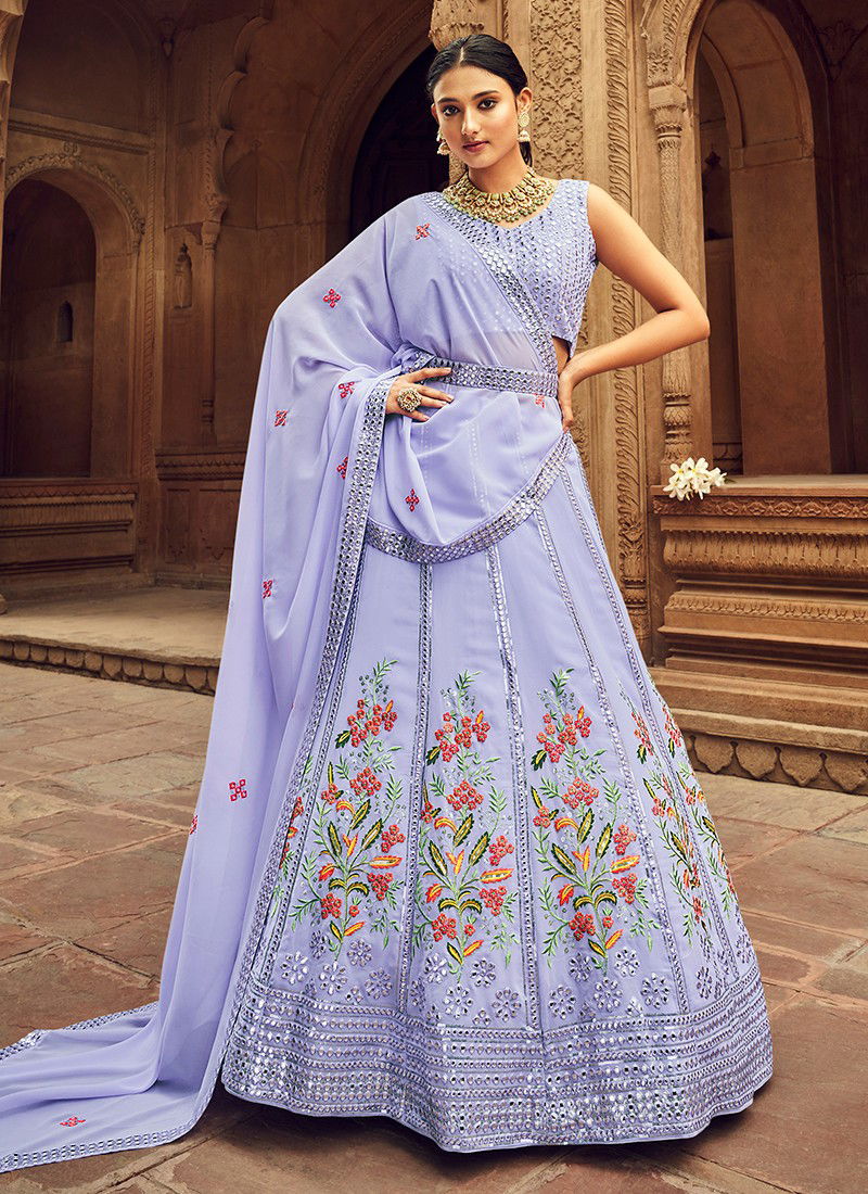 Lavender Colour Brides Maid Vol 25 Shubhkala New Latest Designer Ethnic Wear Georgette Lehenga Choli Collection 2216